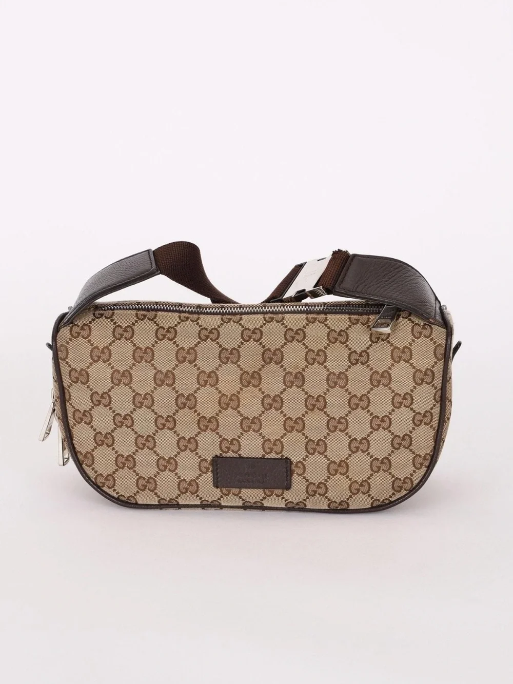 Gucci Brown Monogram Canvas Belt Bag